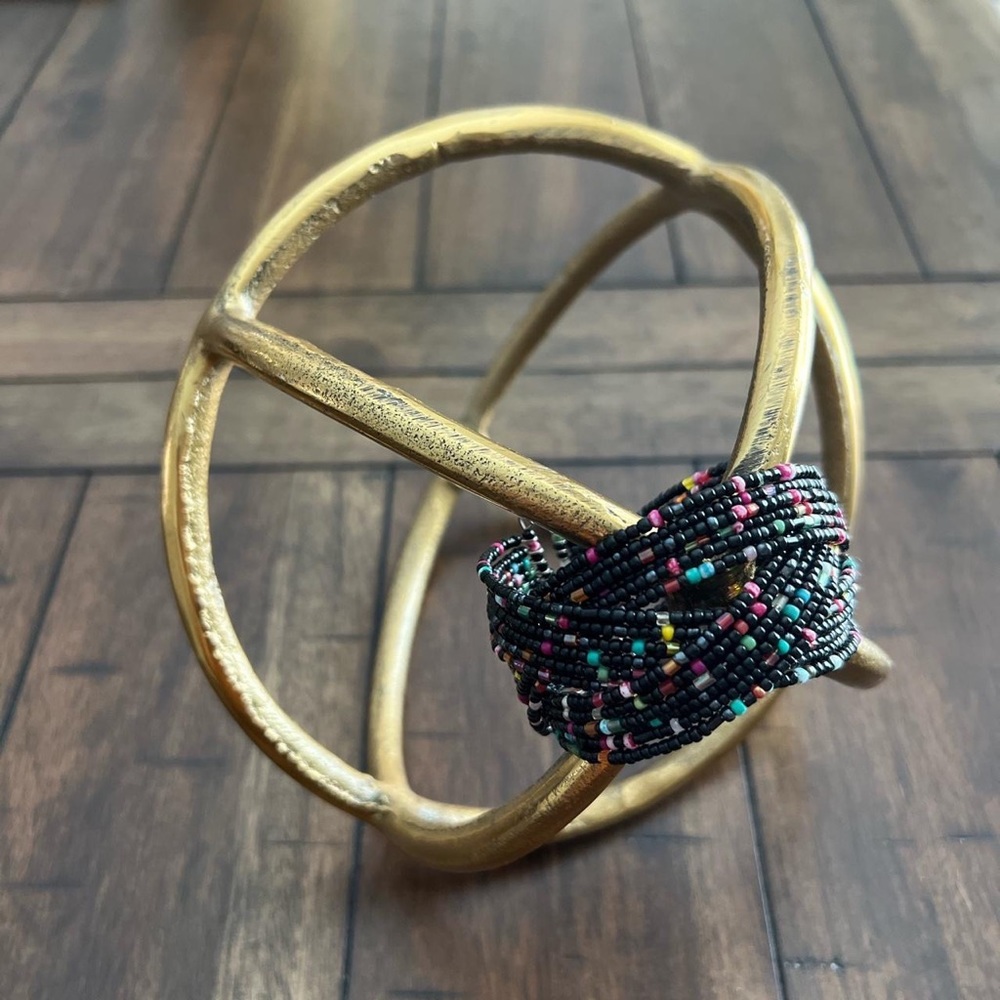 Boho Beaded Cuff Wrap Bracelet